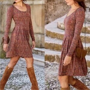 Peruvian Connection Sarawak Ikat Print Mini Dress Bohemian Casual Women’s Medium